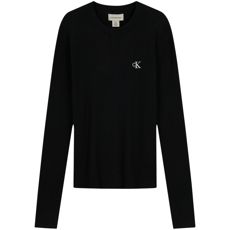 Женский лонгслив CALVIN KLEIN Jeans (черный)