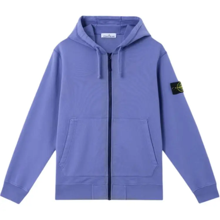 STONE ISLAND Compass Patch Zip Up Hoodie
