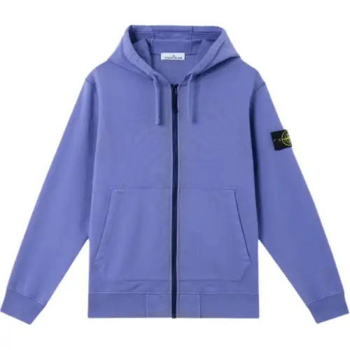 STONE ISLAND Compass Patch Zip Up Hoodie