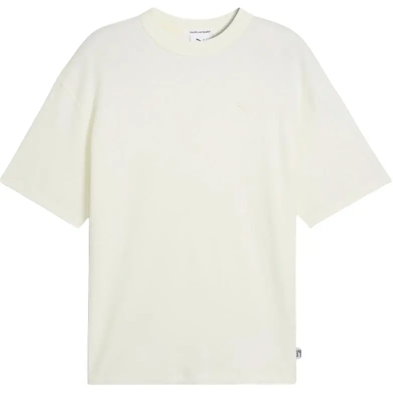 PUMA T-Shirts Men's White Crew Neck Moderate