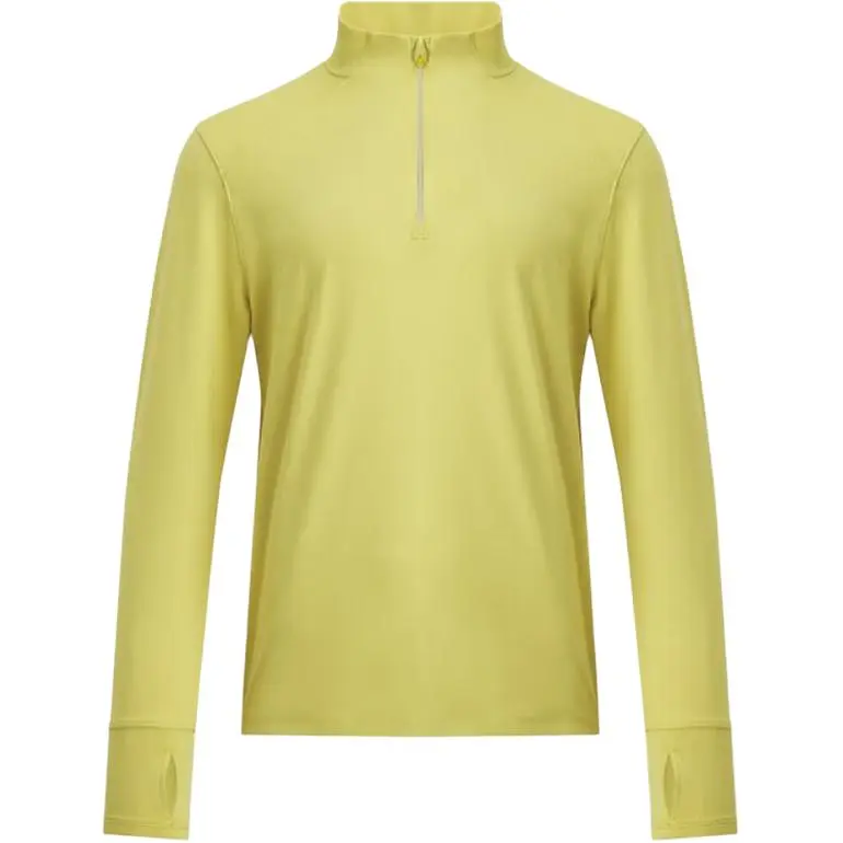 Under Armour T-Shirts Men's Yellow Stand Collar Moderate Straight Fit
