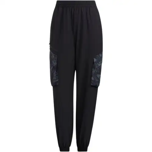 Adidas Originals Knitted Sweatpants Women's Black Moderate Cuffed Pants