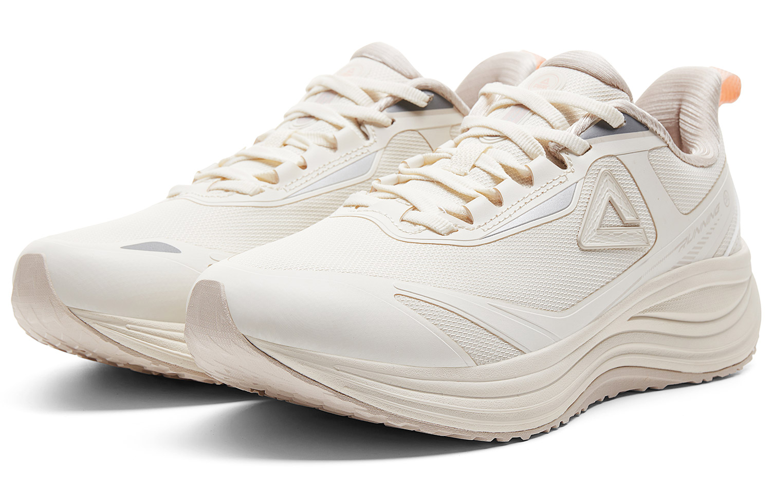PEAK Cushioning Coverage Rebound Low top Running Shoes Women’s Canvas White
