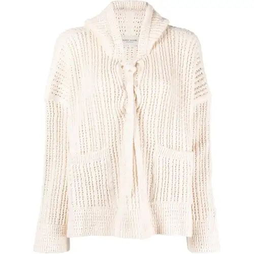 knit hooded top