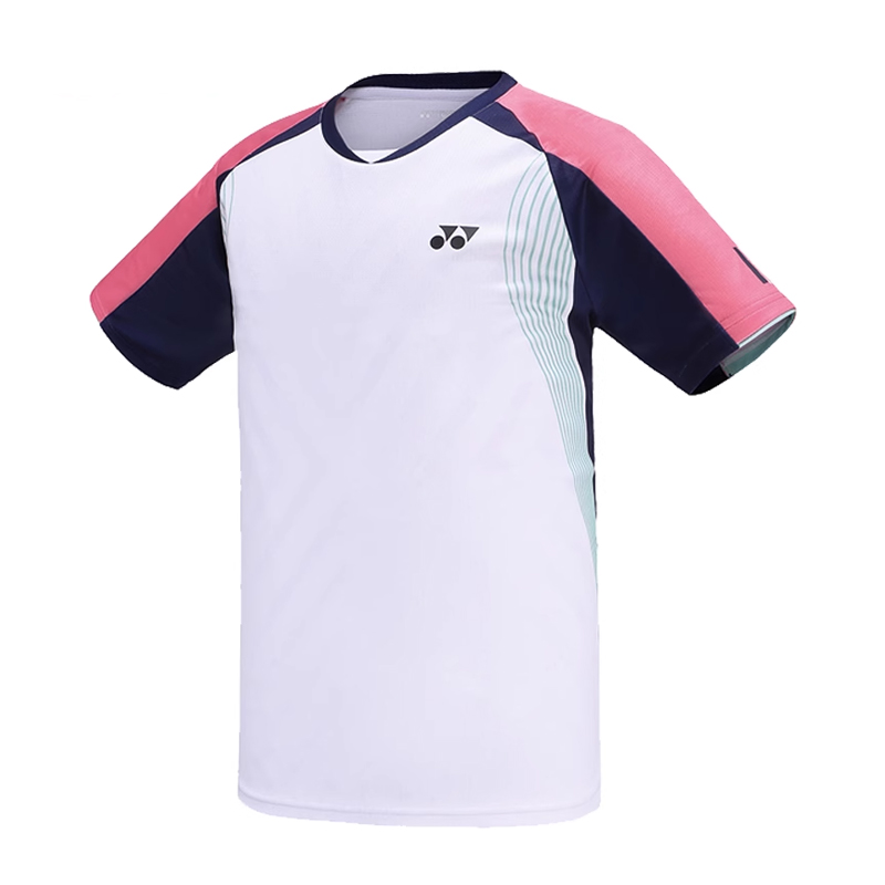 YONEX Badminton Jerseys Men’s Clothing Sets[White Top+Black Shorts] Crew Neck Moderate