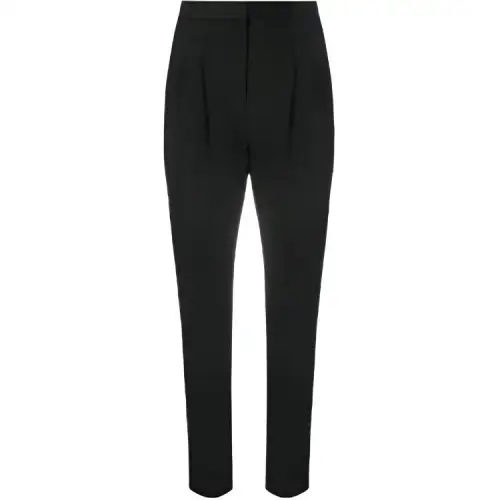 SAINT LAURENT Casual Pants Women's Black Moderate Slim Fit Pants