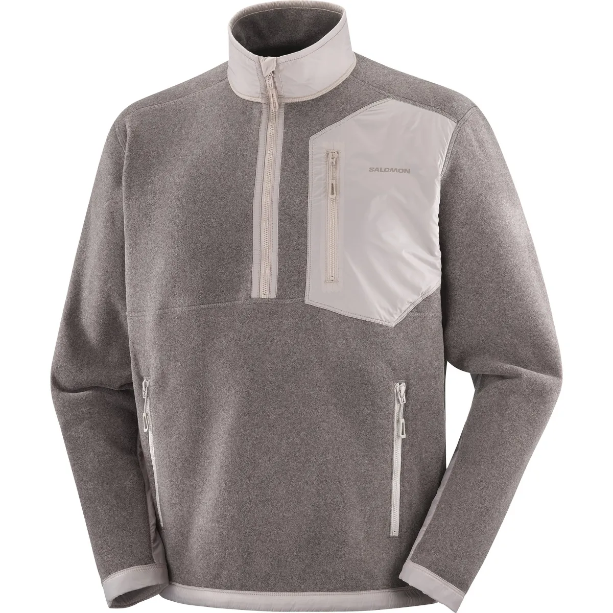 SALOMON Sweatshirts Men's Iron Gray Turtleneck Moderate