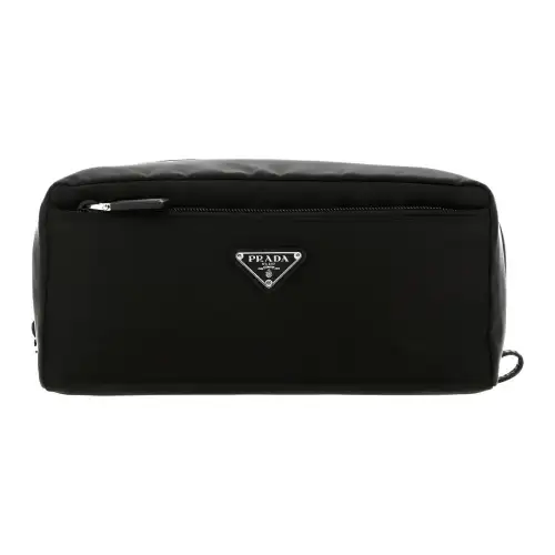 PRADA Nylon Makeup Bag Men's Black