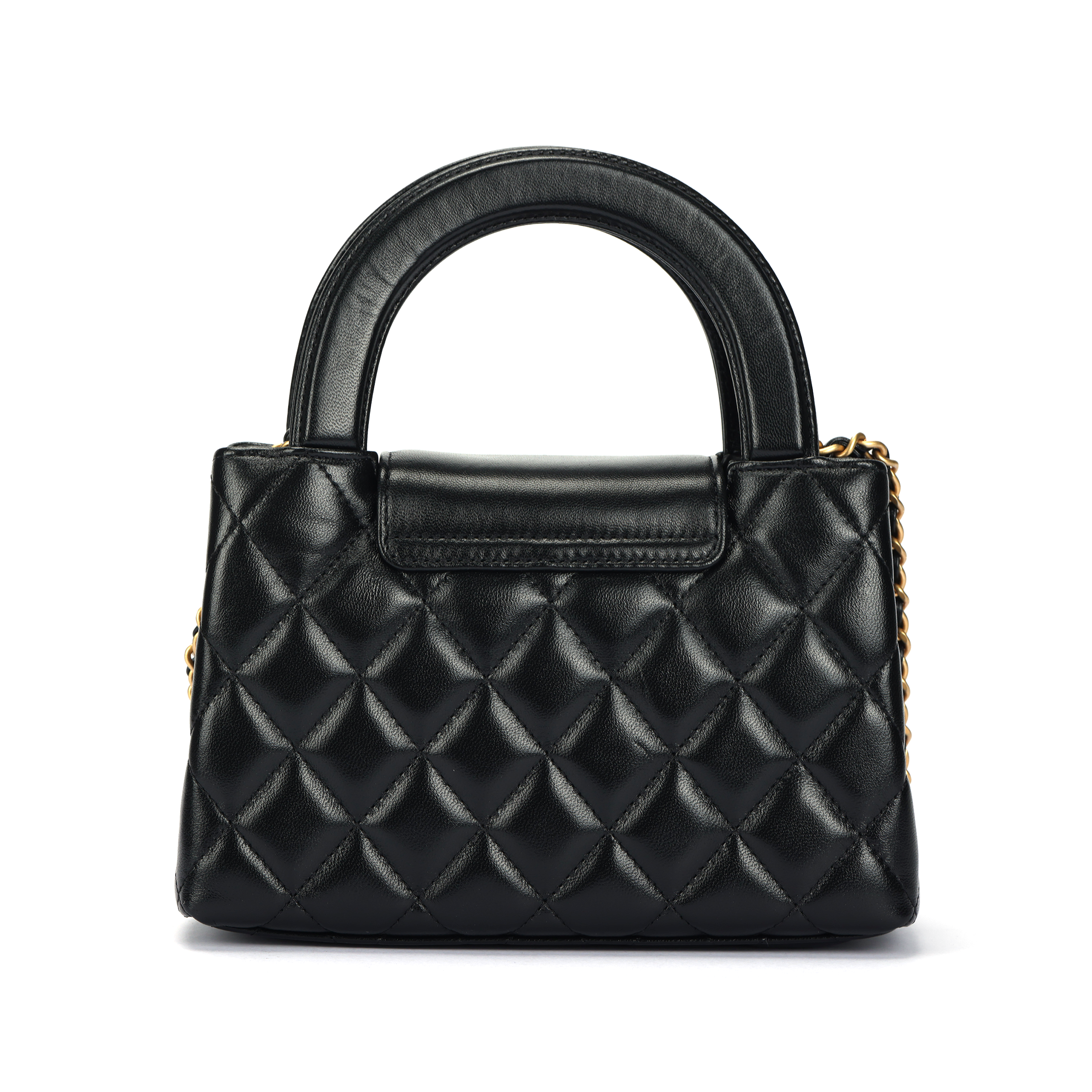 Женская сумка Chanel 25A 26S kelly NanoC Logo (черный) — фото 3