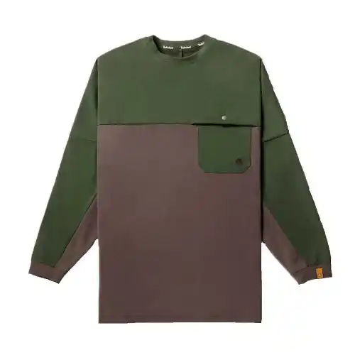 Timberland T Shirts Unisex Green Crew Neck Moderate