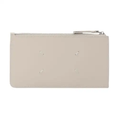 Maison Margiela Calfskin Card Holder, Wallet Men's White