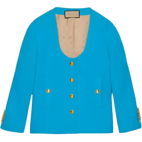 GUCCI Jackets Women's Blue Moderate