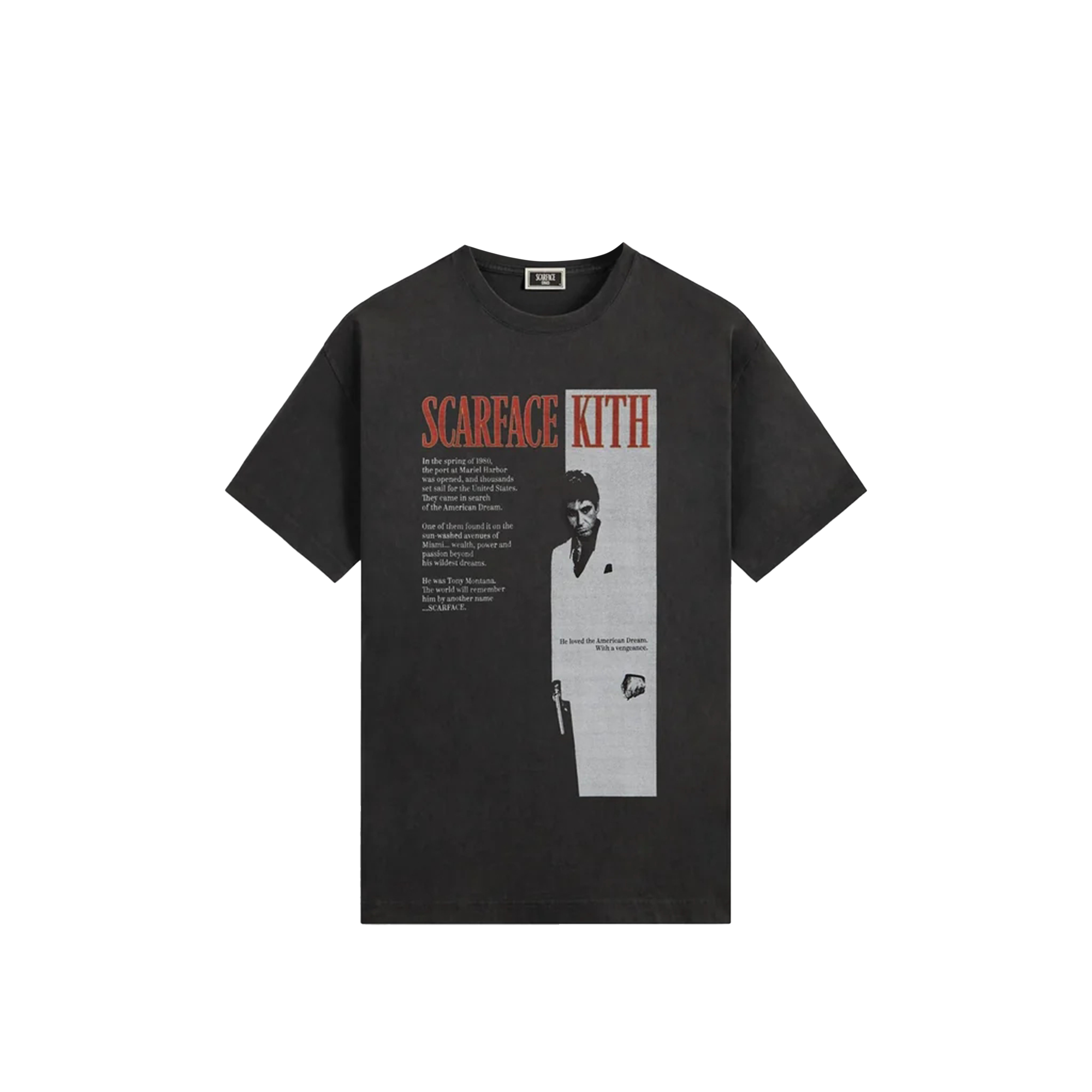 Мужская футболка KITH KITH x Scarface Monday Program SS25 T (черная)
