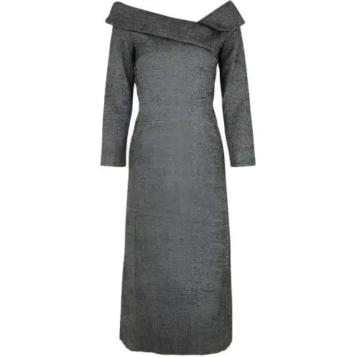 DIOR Long Sleeved Dress Women's Gray