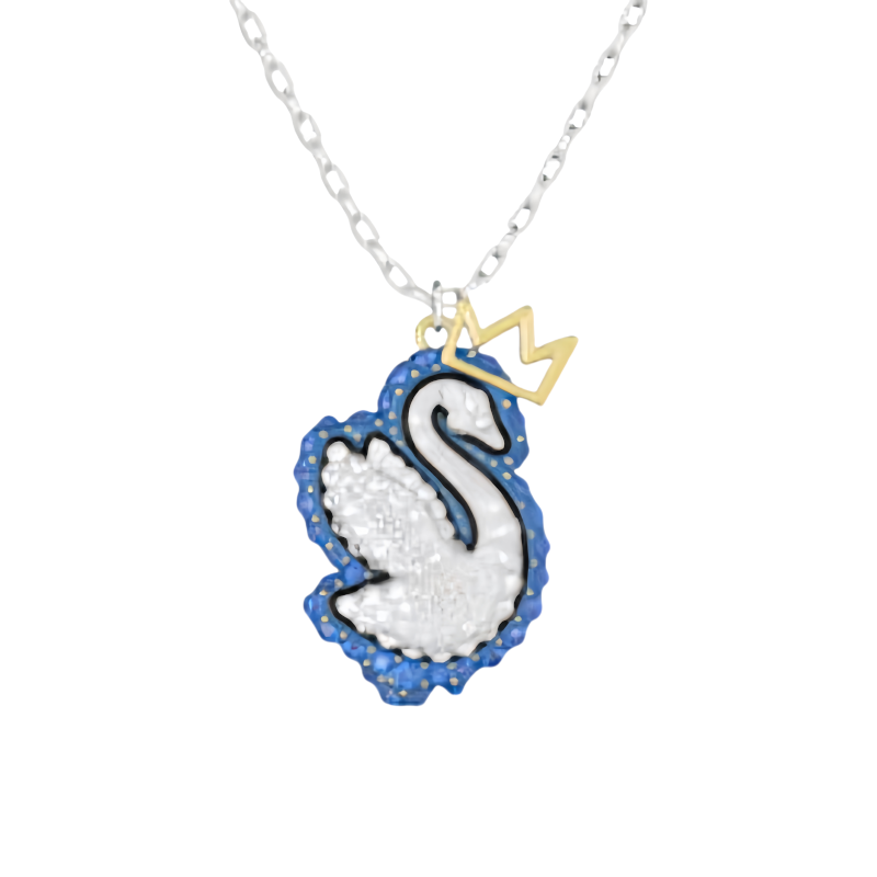 Женская цепочка Swarovski Swan (синяя)