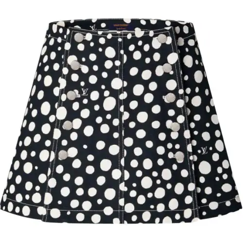 LOUIS VUITTON X Yayoi Kusama Infinity Dots Mini Skirt Black/White