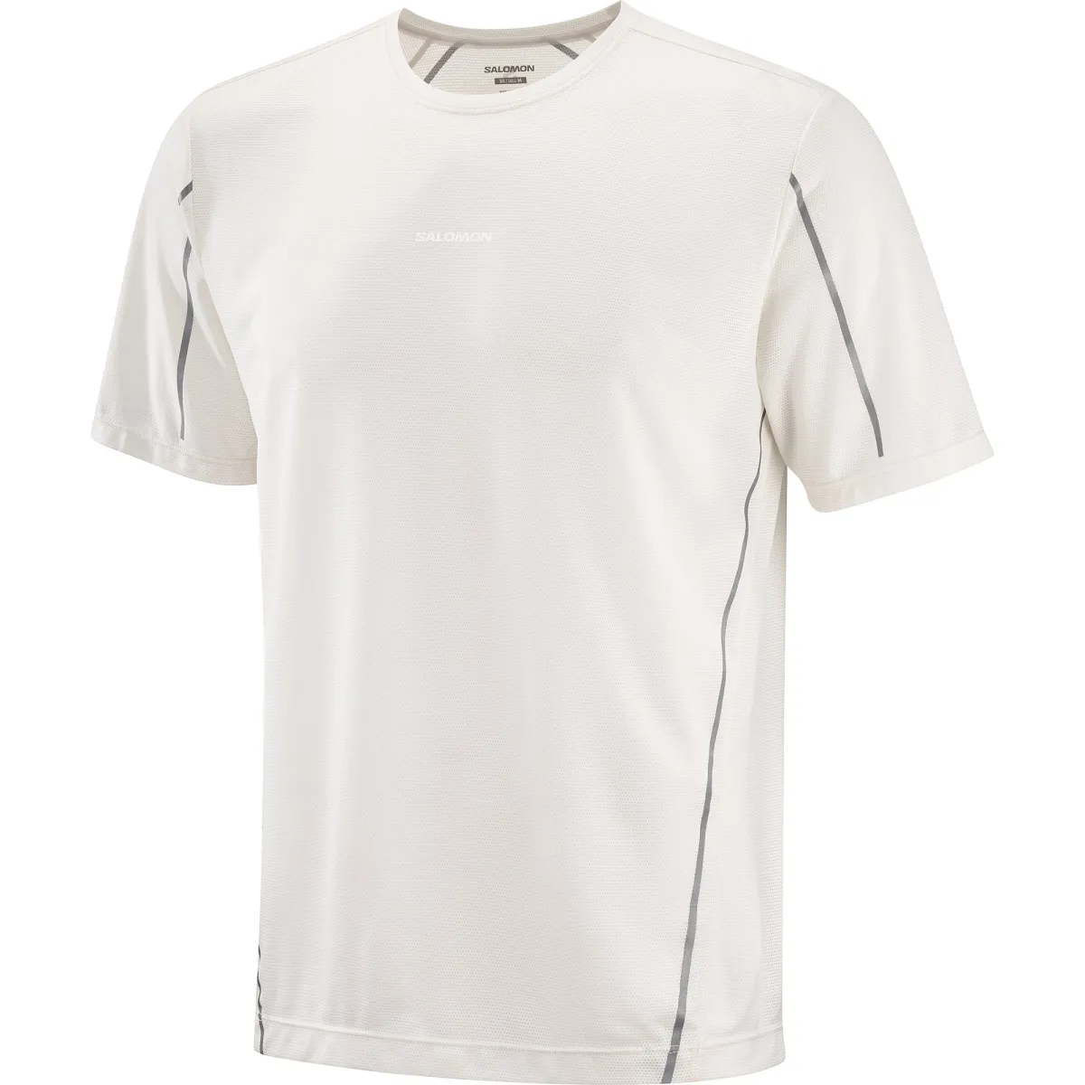 SALOMON T-Shirts Men's Soft White Crew Neck Moderate