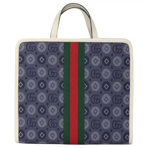 GUCCI Denim Tote Bag, Shopping Bag, Handbag Kids' Blue