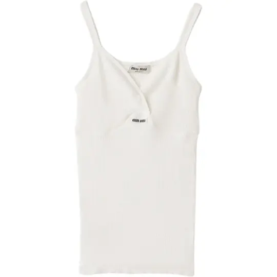 Miu Miu ribbed-knit top