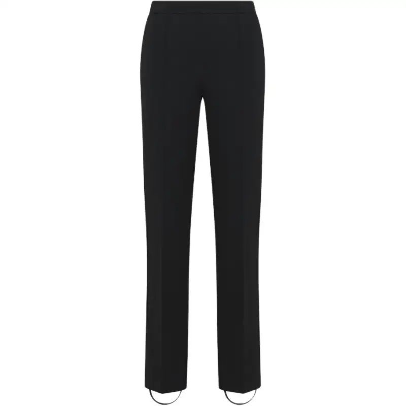 DIOR Casual Pants Women's Black Moderate Tapered Pants
