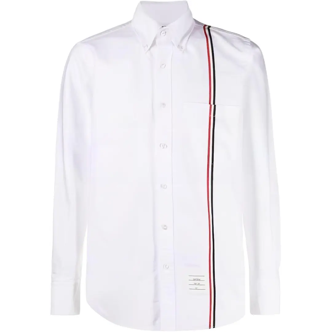 THOM BROWNE Rwb Striped Buttoned Shirt