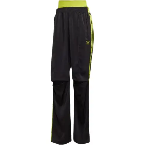 Adidas Originals Knitted Sweatpants Women's Black Moderate Straight Fit Pants