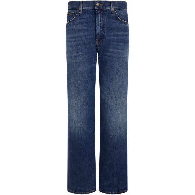 Tommy Hilfiger Jeans Men's Denim Blue 1BM Moderate Straight Fit Pants