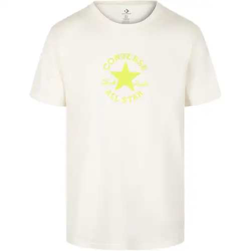 Converse T Shirts Men's Beige Crew Neck