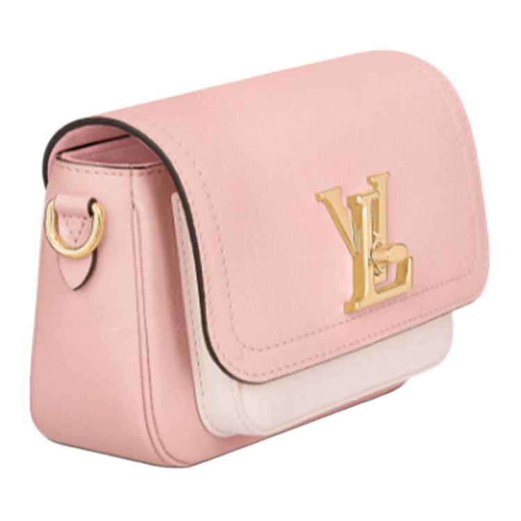 Женская сумка Louis Vuitton Lockme Tender (розовый) — фото 2