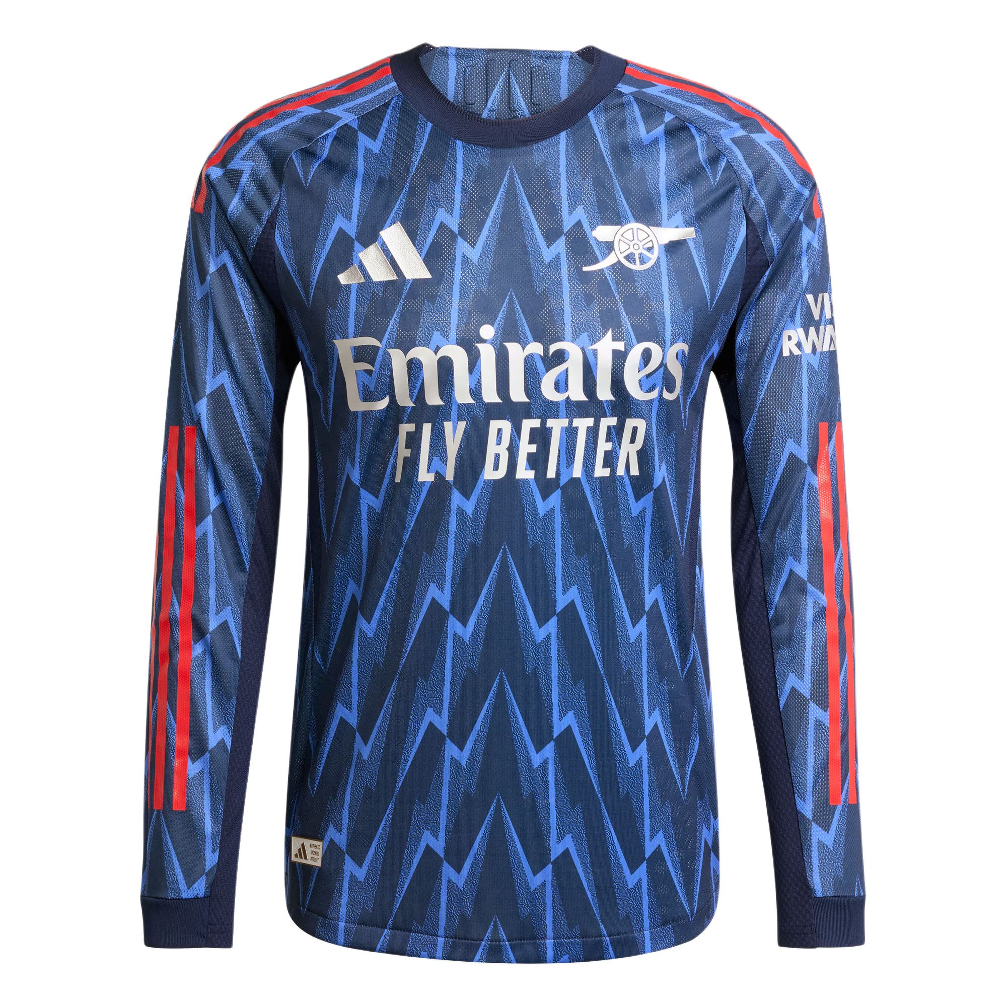 Adidas Free Shipping With AdiClub Arsenal 25/26 Long Sleeve Away Authentic Jersey