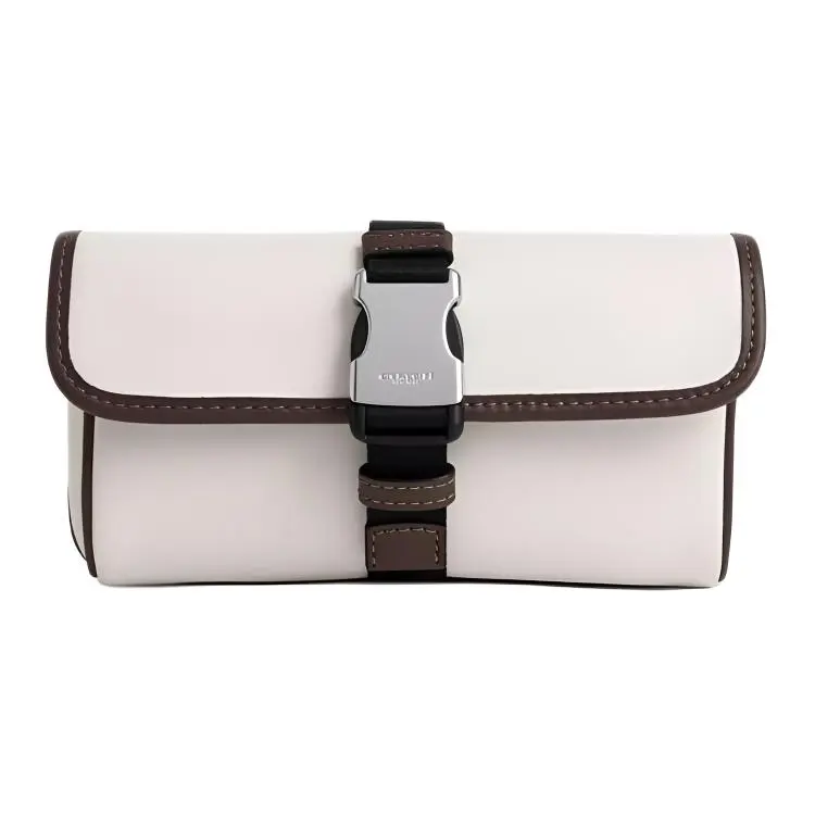 COACH Smooth Calfskin Clutches Small Women's Chalk