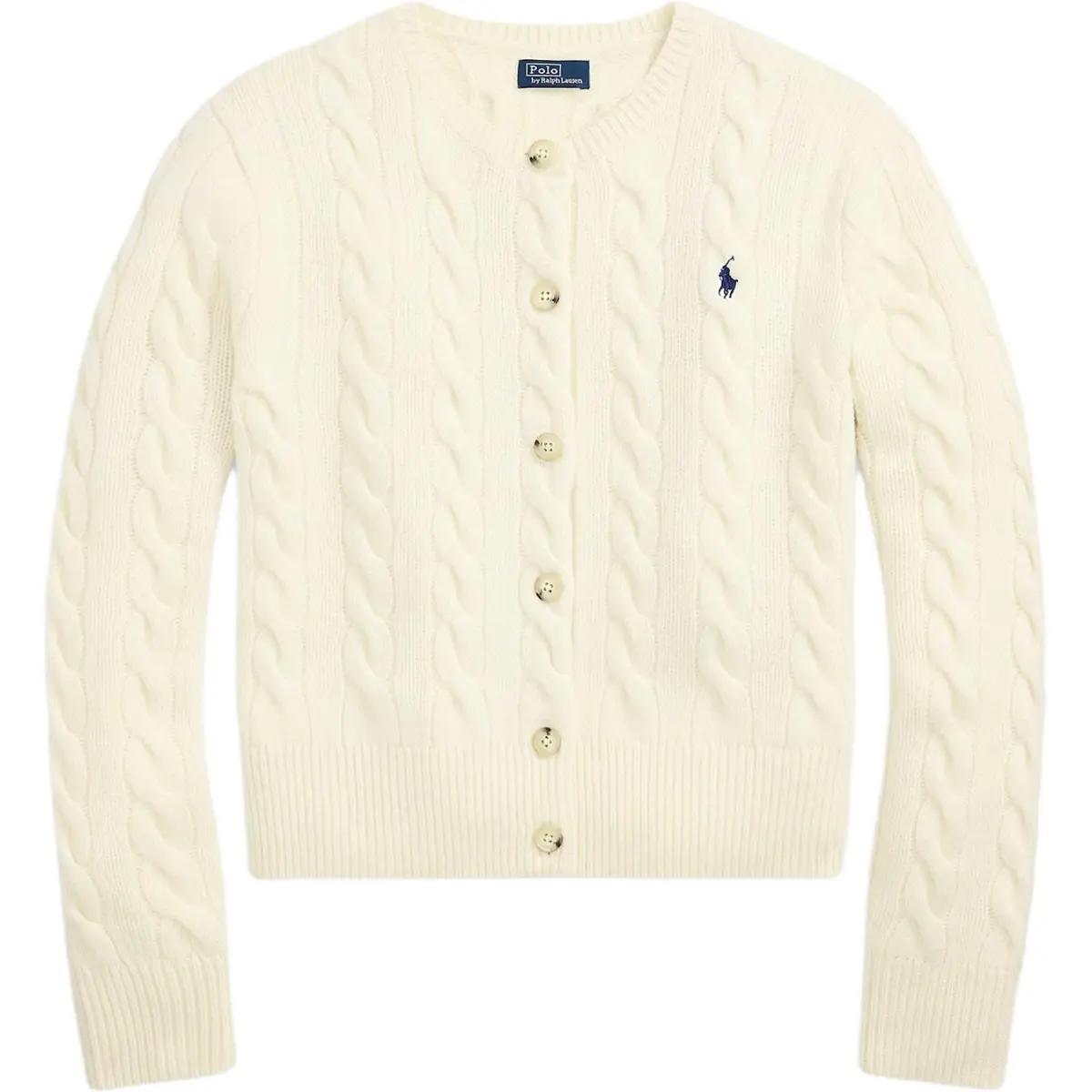 Polo Ralph Lauren Logo Embroidered Crewneck Cardigan