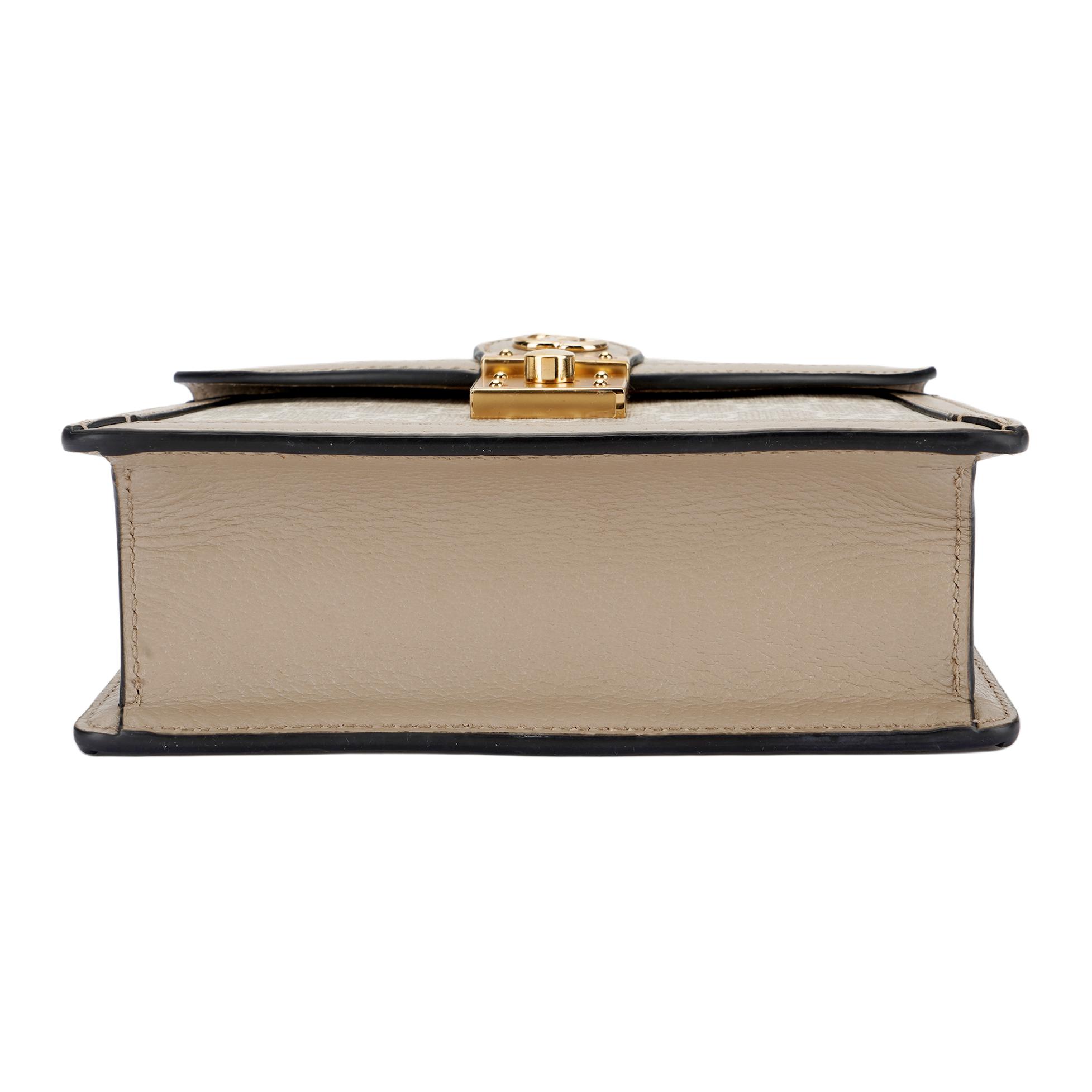 Женская сумка Gucci (бежево-белая) — фото 4