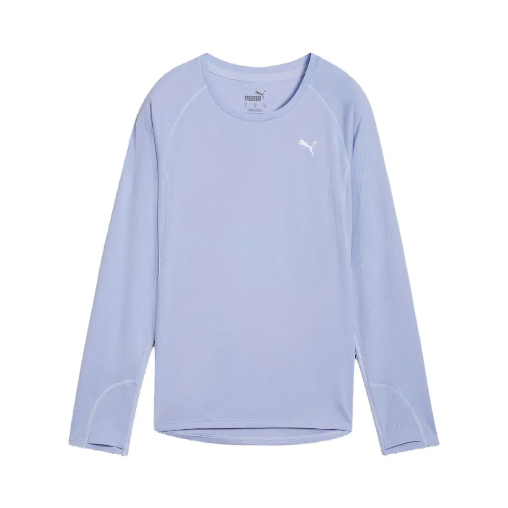 PUMA Sweatshirts Women's Blue Crew Neck Moderate Regular