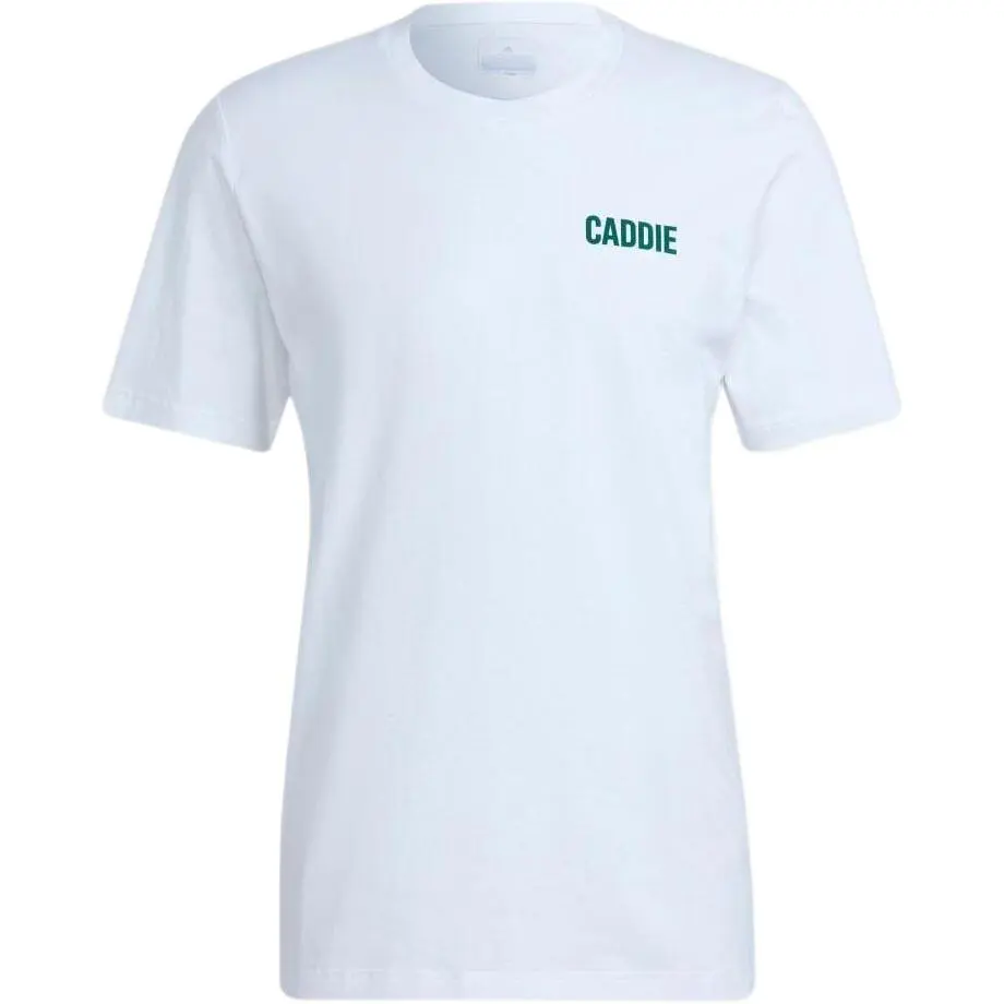 Adidas T-Shirts Men's White Crew Neck Moderate Straight Fit