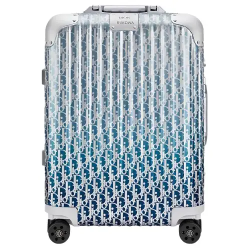 DIOR Aluminum Trolley Bag 35 Inch Unisex Gradient Blue