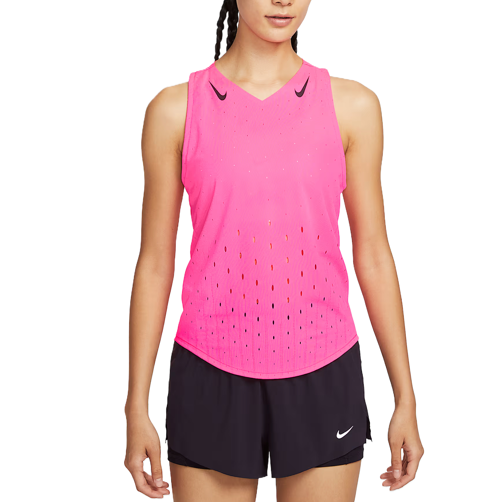 Nike V-neck perforated top