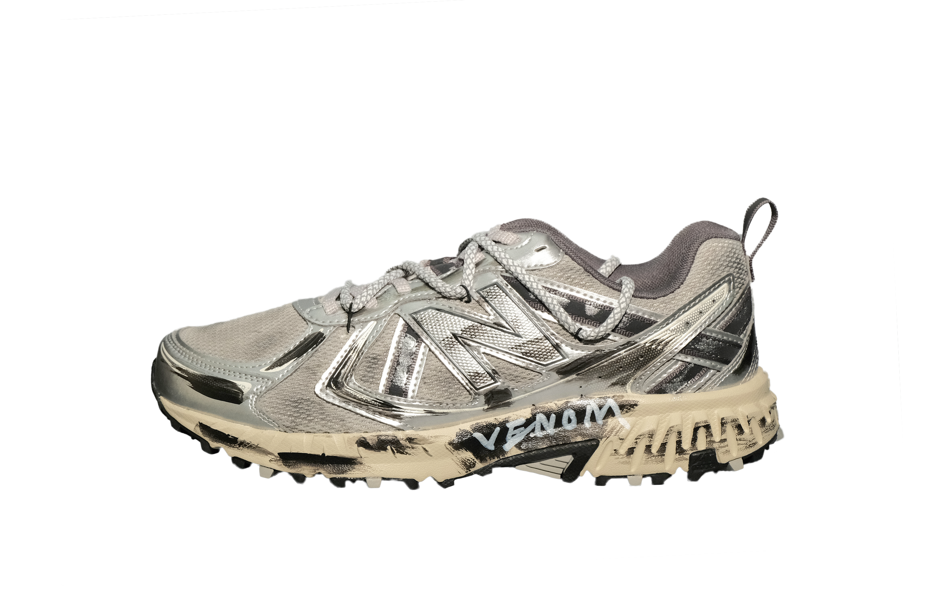 New Balance NB 410 V5 Low top Running Shoes Unisex Silver Black