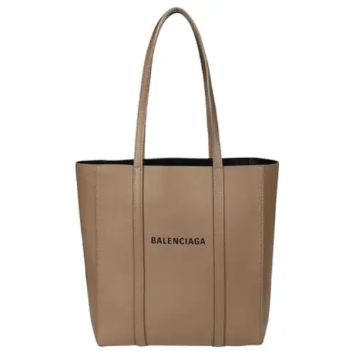 Balenciaga Leather Tote Bag, Shopping Bag, Handbag Women's Brown