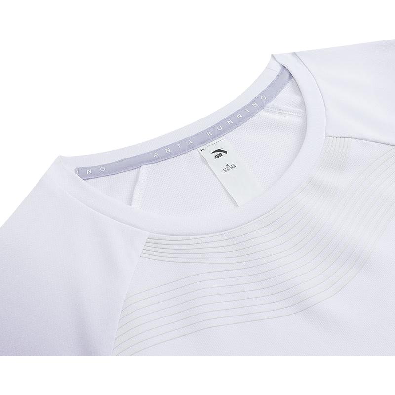 Anta Running Collection Running T Shirt Women’s Pure White/All Over Print