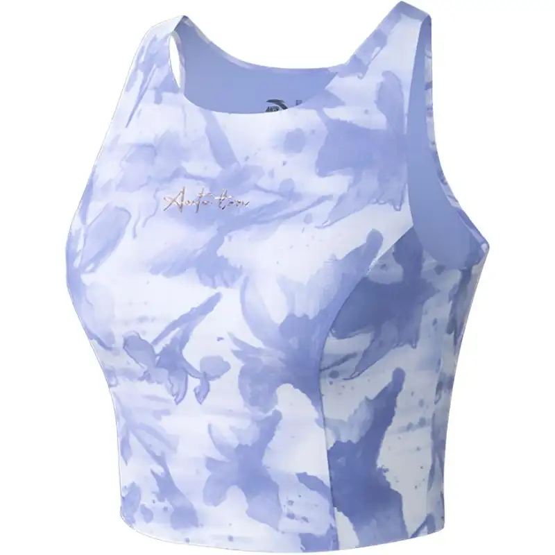 Anta Variety Training Collection Sport Vests Women's Reef Blue/All Over Print