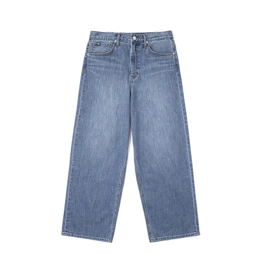 Lee Jeans Unisex Medium Blue Moderate Wide Leg Pants