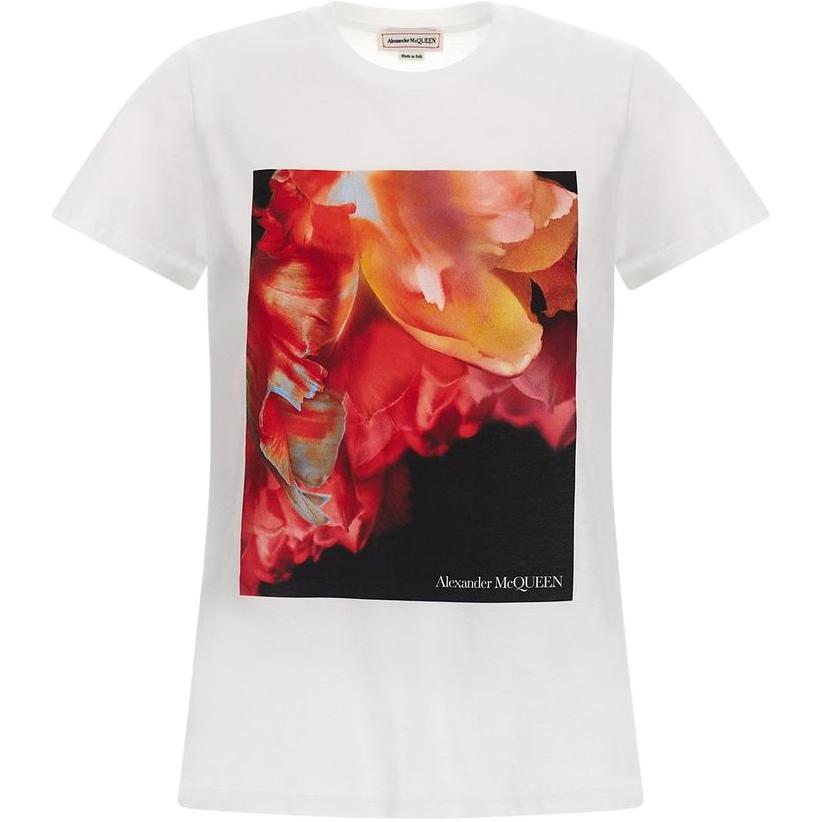 Женская футболка Alexander McQueen SS23 (белая)