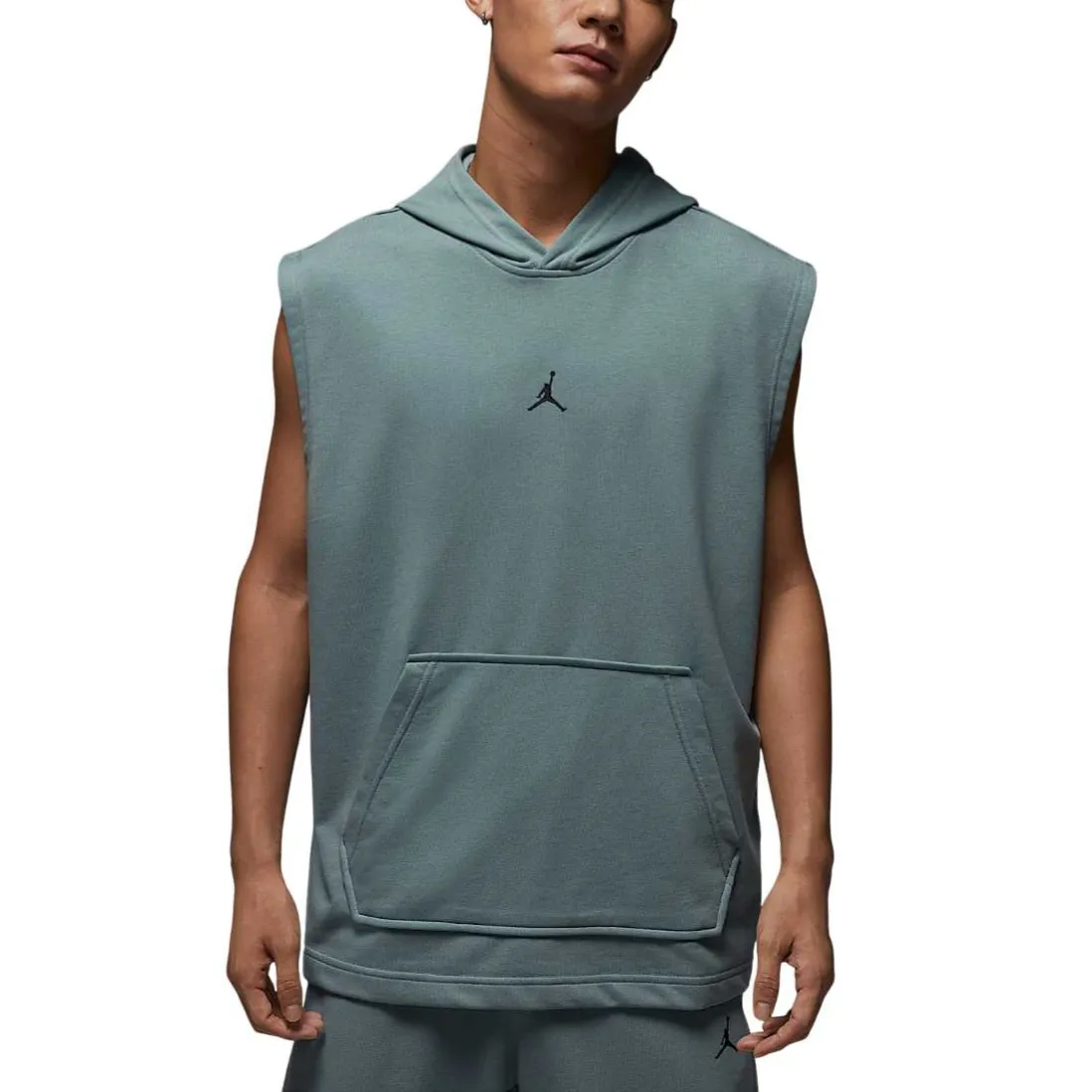 Jordan Sport Sweatshirts Men's Green Hooded Moderate