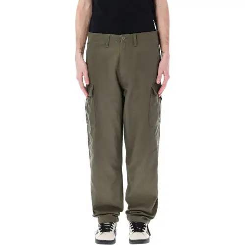 Vans X Alva Casual Pants Men's Olive Green Moderate Straight Fit Pants