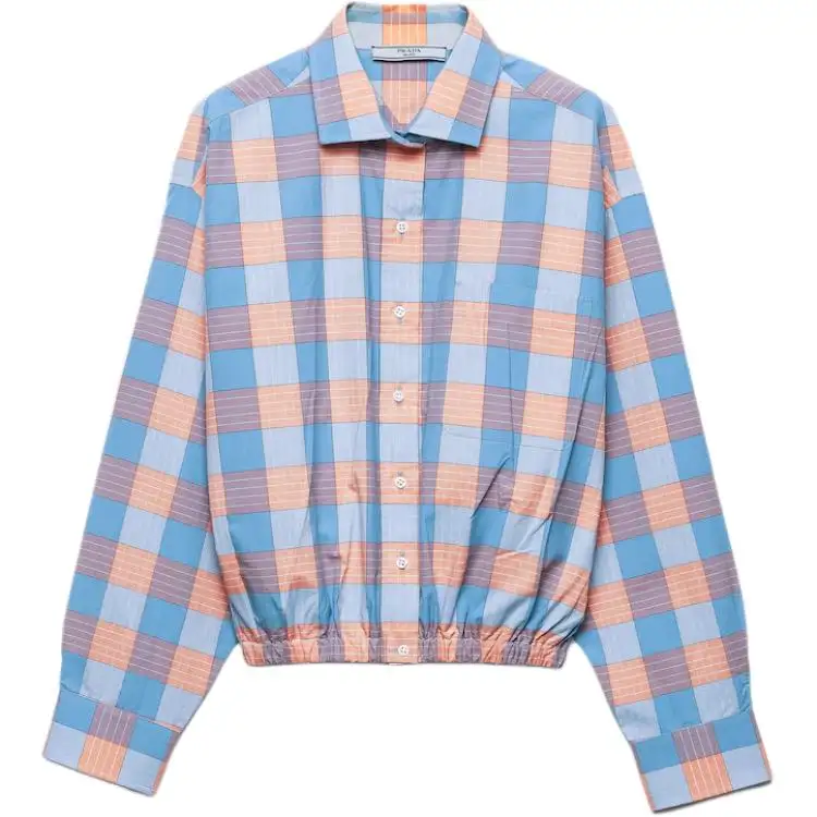 Prada checked poplin shirt