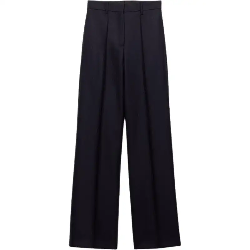 PRADA Casual Pants Women's Marine Blue Moderate Wide Leg Pants