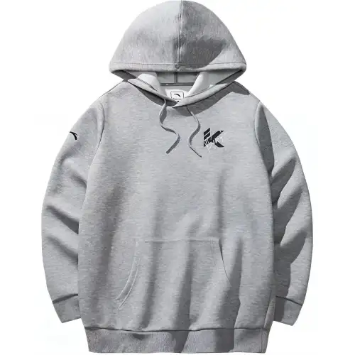 Anta Basketball Collection Sweatshirt Men's CD28 Gray Heather Gray