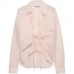 Prada lace-up cotton shirt