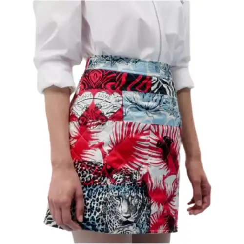HERMES Casual Short Skirts Women's Multicolor Moderate Short Bodycon Skirt